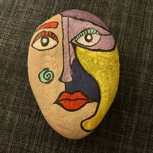 Painted stone